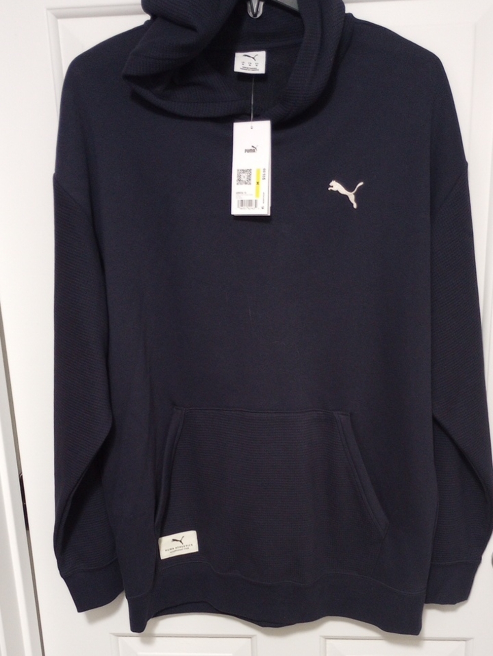 Puma Men’s Navy Pullover Hoodie with Small Logo